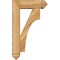 Ekena Millwork Westlake Arts and Crafts Rough Sawn Bracket w/ Offset Brace, Western Red Cedar, 6"W x 18"D x 30"H BKT0604X18X30WTL03RWR - alternate 4